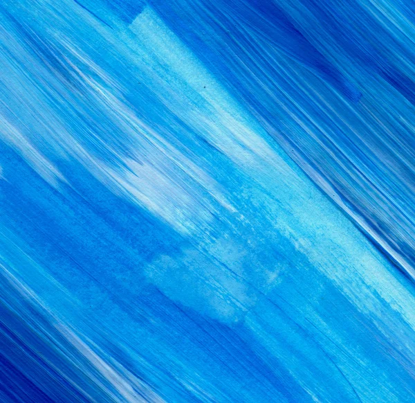 Azul abstrato fundo textura acrílica. Textura da escova da pintura da mão, fundo texturizado acrílico. Pincel dinâmico Stroke. Espaço abstrato da arte para o texto — Fotografia de Stock