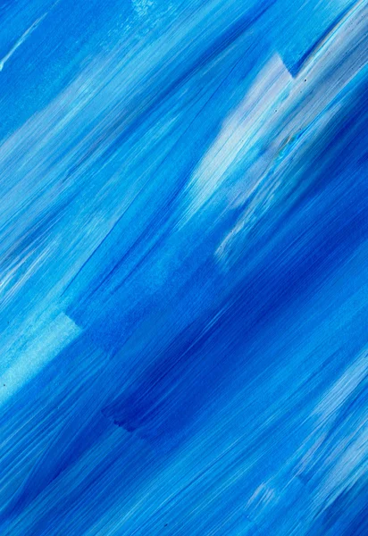 Blauw Abstract acryl textuur achtergrond. Hand verf penseel textuur, acryl geweven achtergrond. Dynamische penseelstreek. Kunst Abstract ruimte voor tekst — Stockfoto