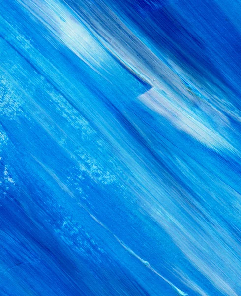 Azul abstrato fundo textura acrílica. Textura da escova da pintura da mão, fundo texturizado acrílico. Pincel dinâmico Stroke. Espaço abstrato da arte para o texto — Fotografia de Stock