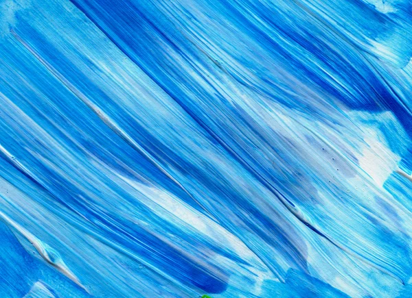 Blue Abstract acrylic texture background. Hand paint brush texture, acrylic textured backdrop. Dynamic Brush Stroke. Art Abstract Space for Text — Stock Photo, Image