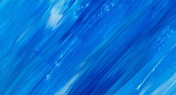 Blaue abstrakte Acryl-Textur Hintergrund. Handbemalung Pinsel Textur, Acryl strukturierten Hintergrund. dynamischer Pinselstrich. Kunst abstrakter Raum für Text — Stockfoto