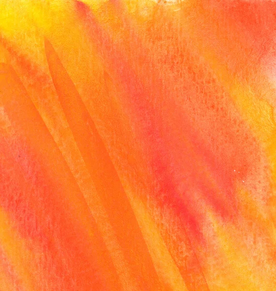 Oranje abstracte achtergrond van de aquarel textuur. Hand verf textuur, aquarel getextureerde achtergrond. — Stockfoto