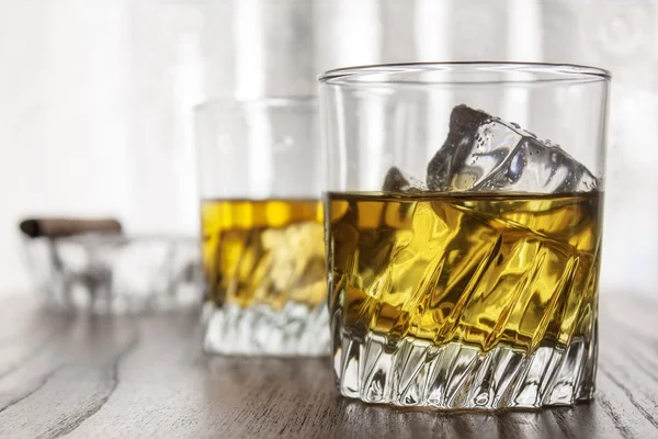Glasses of whiskey — Stock Photo, Image