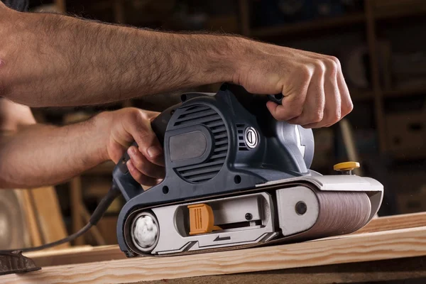 Belt sander — Stock Image Belt sander Royalty Free Stock Photos