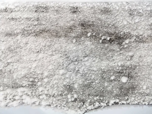 Karlı eski ahşap doku. metin için yer, kış konsepti