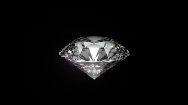 Plynulé otáčení 3d brilantní diamant. S vysokým rozlišením.