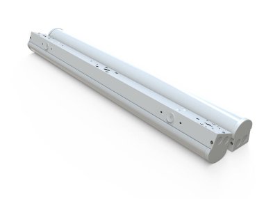 Gri LED lamba beyaz üzerine izole 