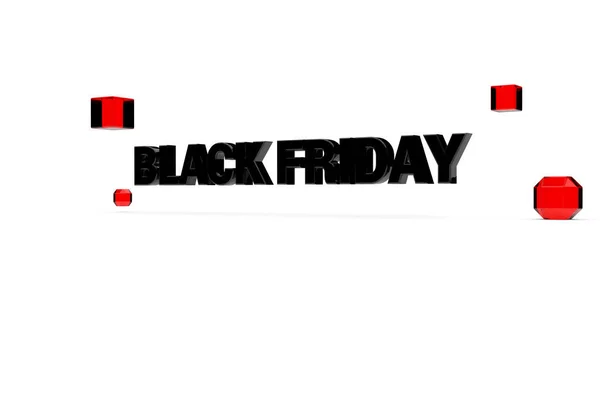 Black Friday Text Typography Shopping Sale Banner — Stock Photo, Image