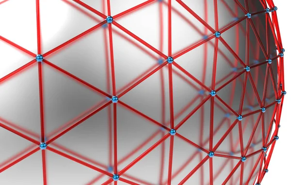 抽象的な幾何学的背景と3Dレンダリング — ストック写真