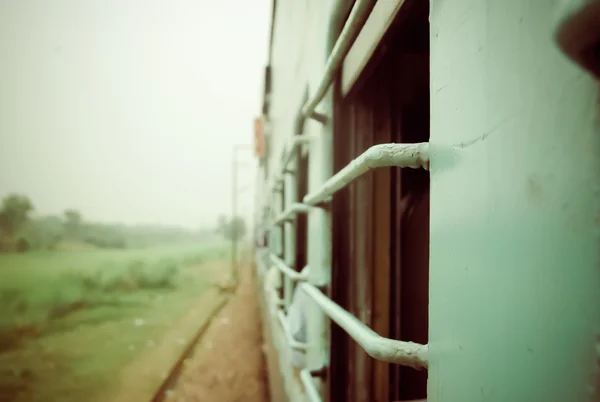 Ταξιδεύοντας με τρένο στην Ινδία — Φωτογραφία Αρχείου