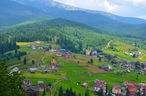 Karpat dağlarında yaz manzarası