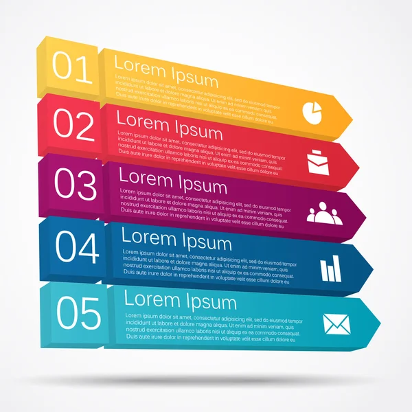 Vektor 3D Pfeile Treppe Infografik. Vorlage für Diagramm, Grafik, Präsentation und Diagramm. Existenzgründungskonzept mit 5 Optionen, Teilen, Schritten oder Prozessen. Abstrakter Hintergrund. Datenvisualisierung. — Stockvektor