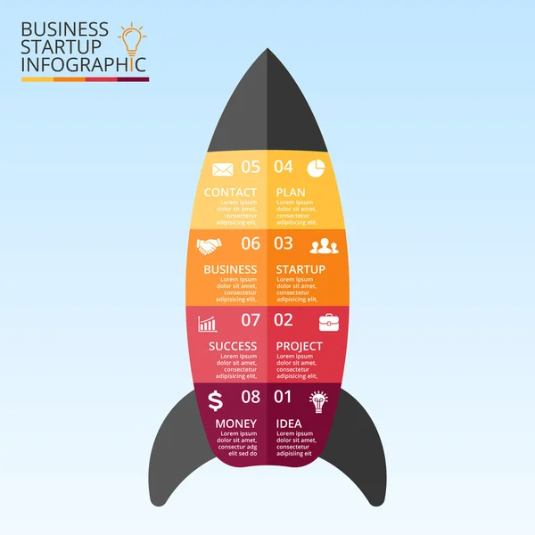 Business koncept infographic — Stock vektor