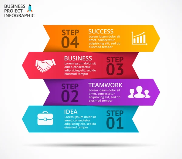 Business concept infographic — Stockvector