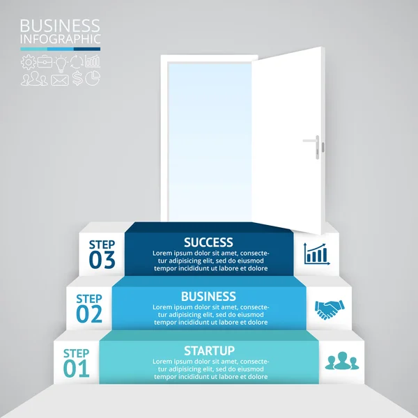 3D okları Infographic vektör. Diyagramı, grafik, sunum ve grafik şablonu. İş başlangıç konseptiyle 3 seçenekleri, parçalar, adımları veya işlemler. Arka plan. Veri görselleştirme. — Stok Vektör