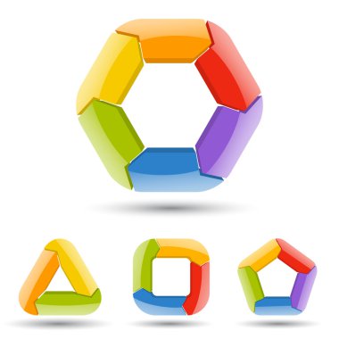 Oklar 3d Infographic daire gücünü, diyagram, grafik, sunu grafik. İş kavramı ile 3, 4, 5, 6 seçenekleri, parçalar, adımları, süreçler. Raster Kopyala.