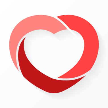 kalp daire Infographic. Aşk döngü diyagramı, grafik, tanıtım, yuvarlak grafik şablonu. İş kavramı ile 3 seçenekleri, parçalar, adımları, işler. Mutlu Sevgililer günü.