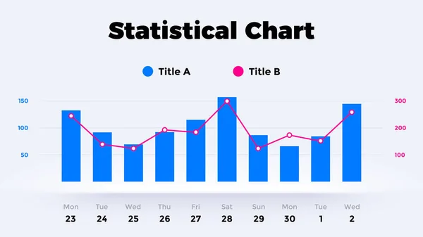 Gráfico Neumórfico. Gráfico infográfico vetorial. 2 opções. Modelo de diagrama de apresentação. Relatórios estatísticos de neumorfismo. Limpe o estilo plano mínimo. — Vetor de Stock