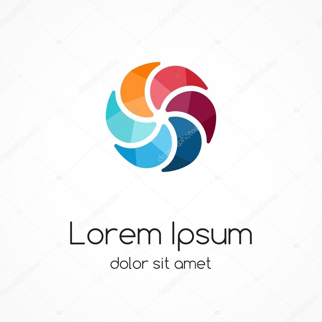 Modern vector creative abstract design symbol, sign