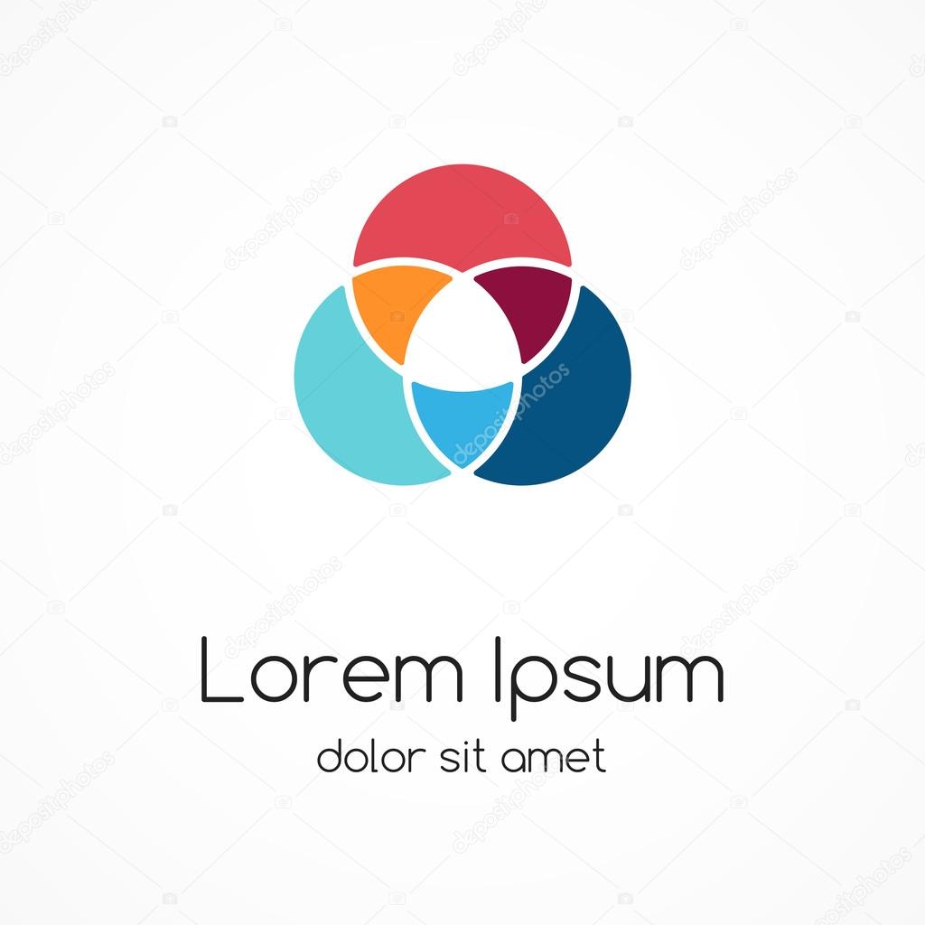 Modern vector creative abstract design symbol, sign