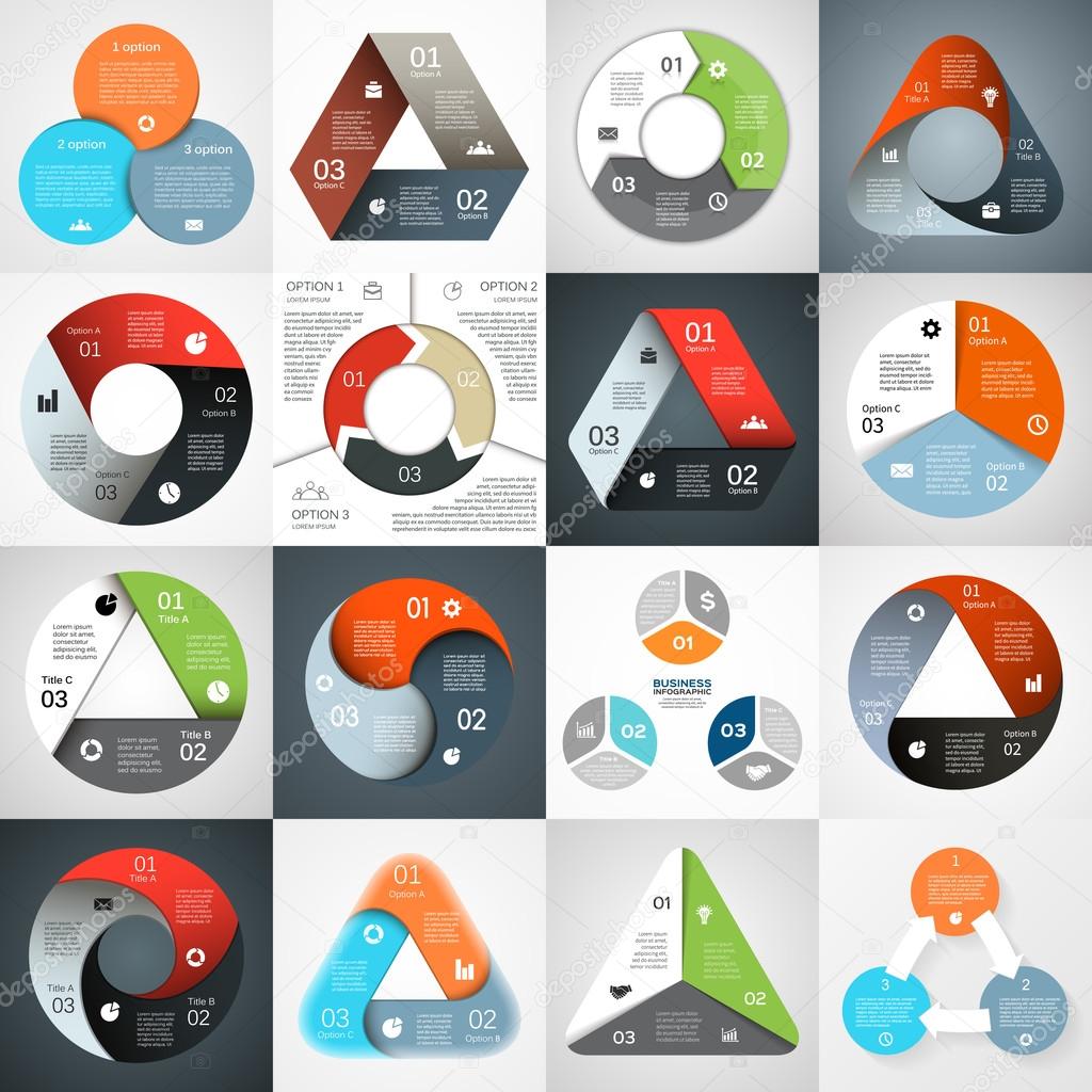 Circle infographic. Diagram, graph, presentation.