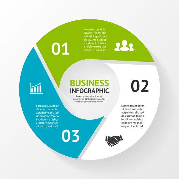 Abstracte cirkel infographic. — Stockvector