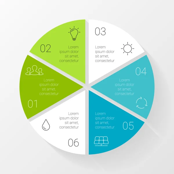 Abstracte cirkel infographic. — Stockvector