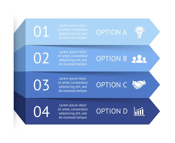 Modelo infográfico para diagrama — Vetor de Stock