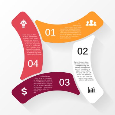 Daire Infographic şablonu