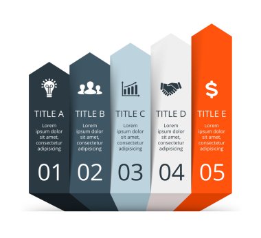 Oklar Infographic şablonu