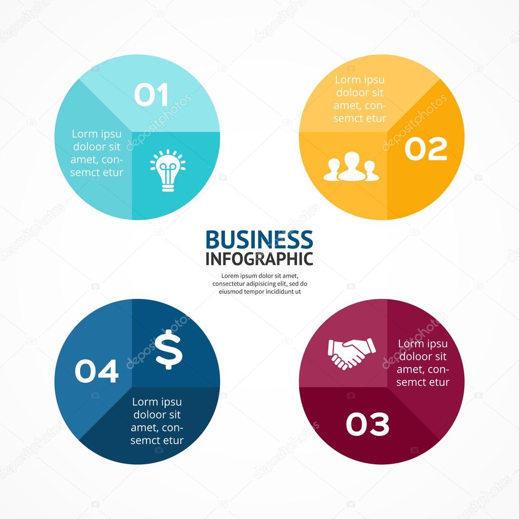 Circle infographic template