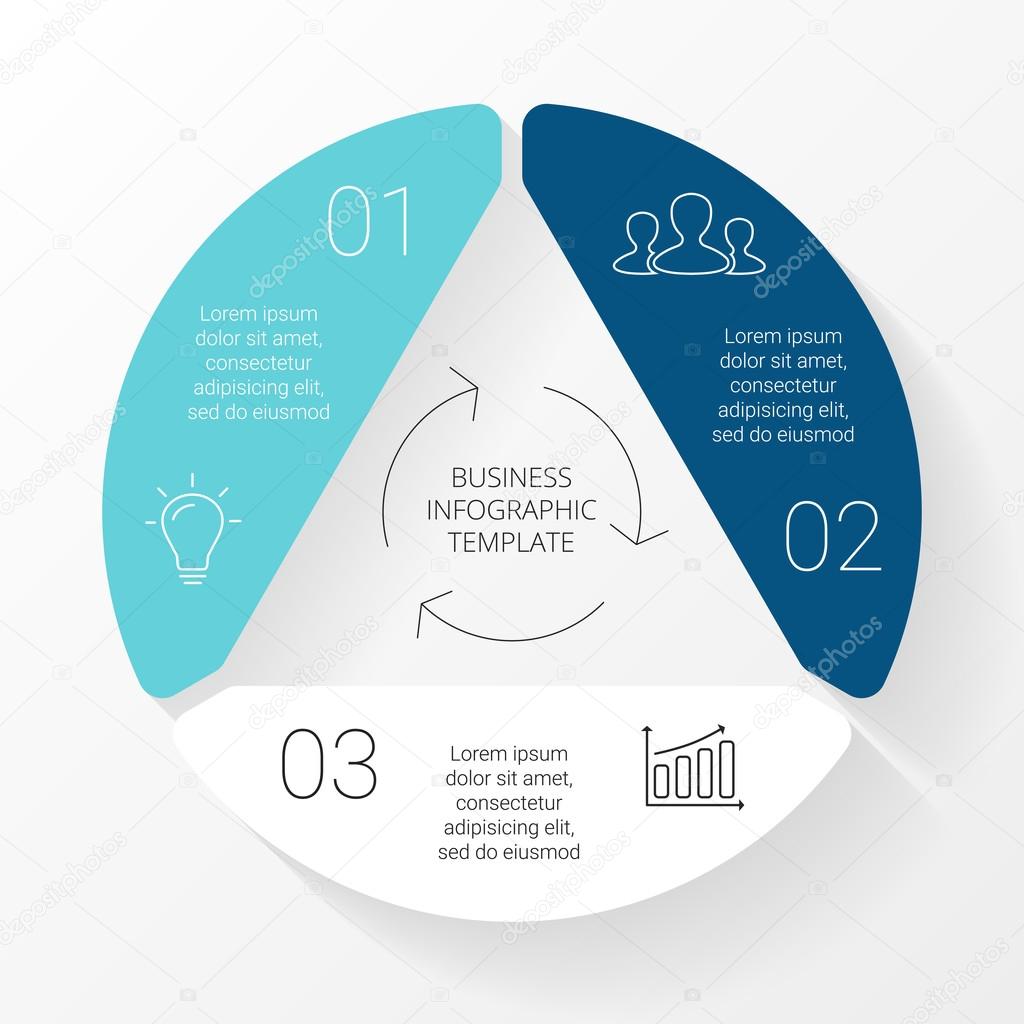 Layout for your options or steps. Abstract template for background