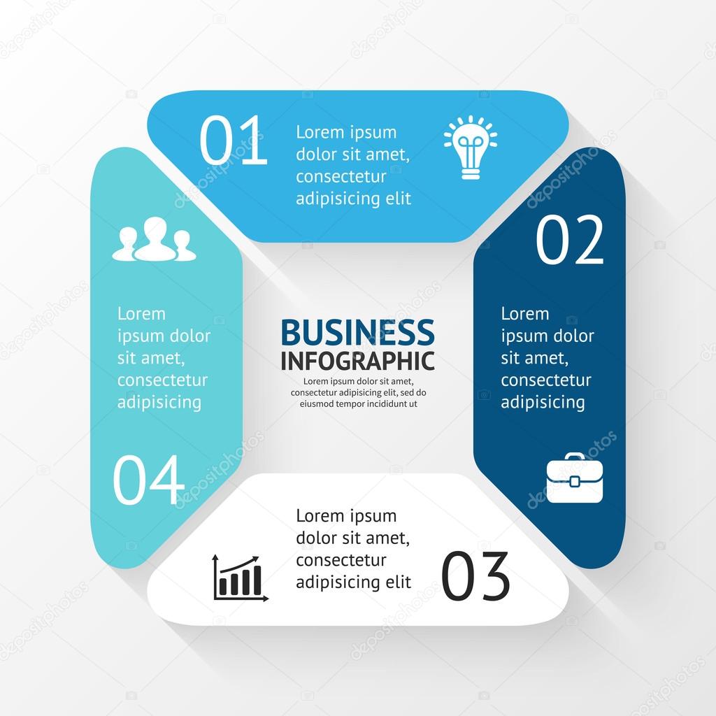Business concept with 4 options