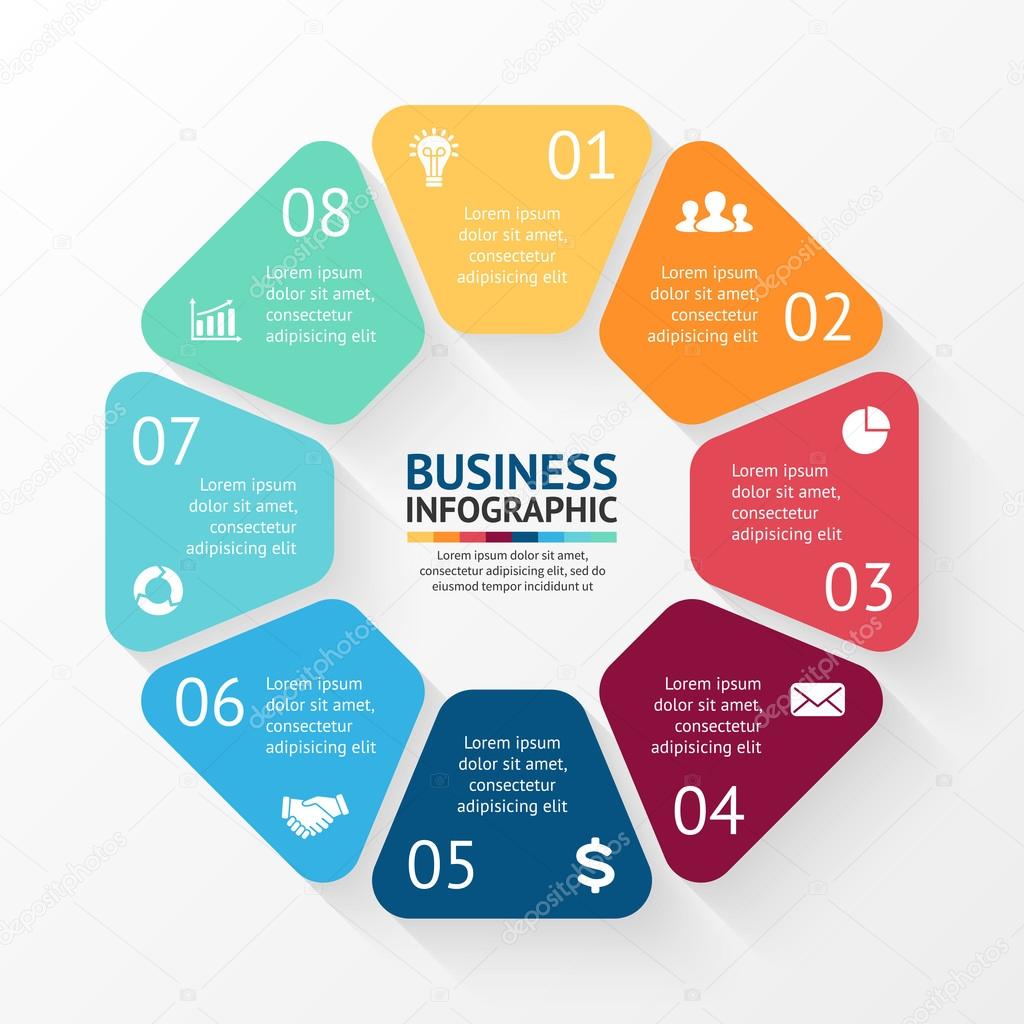 Layout for your options or steps. Abstract template for background.