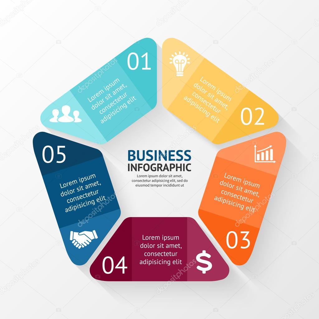 Layout for your options or steps. Abstract template for background