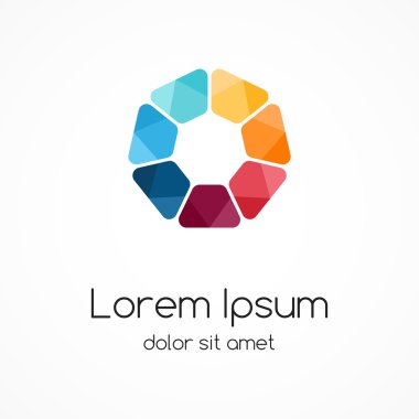 Modern soyut daire yaratıcı işareti