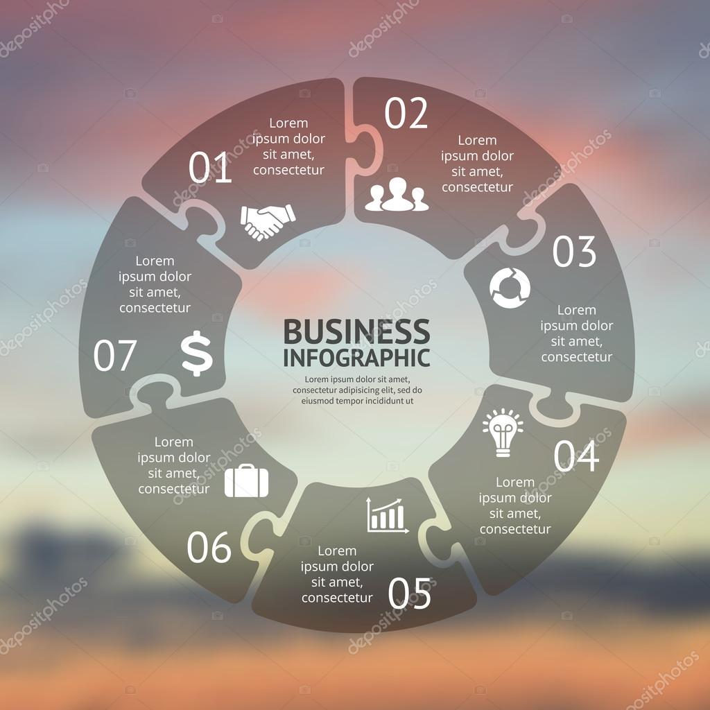 Layout for your options or steps. Abstract template for background