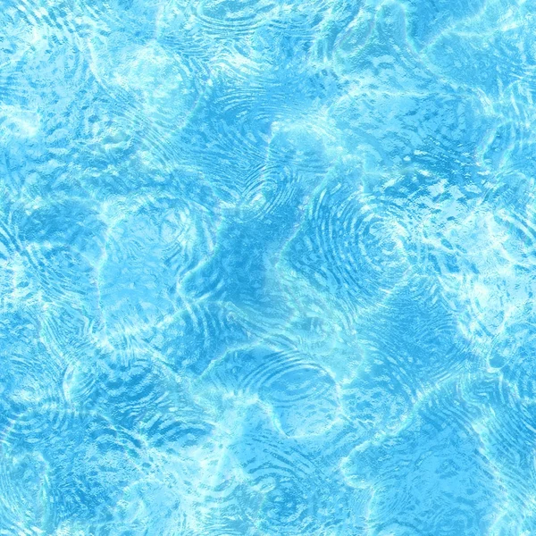 Nahtlos kachelbare Wassertextur. abstrakte realistisch gemusterte Aqua-Hintergrund. Materialtapete. Digitales Grafikdesign. — Stockfoto