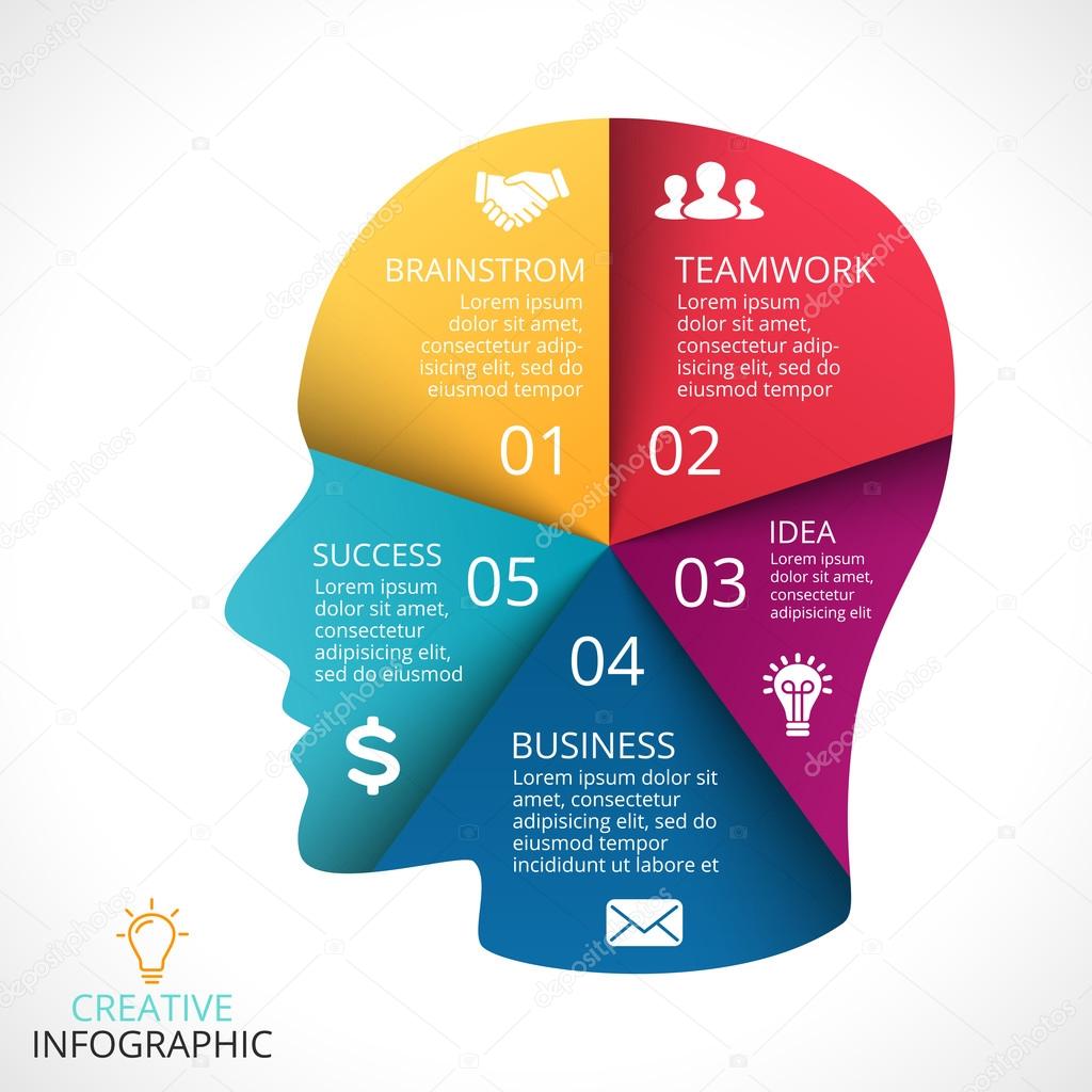 Layout for your options or steps. Abstract template for background