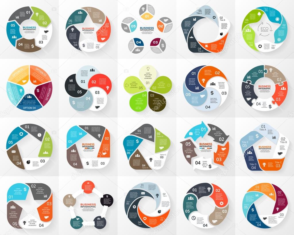 Layout for your options or steps. Abstract template for background