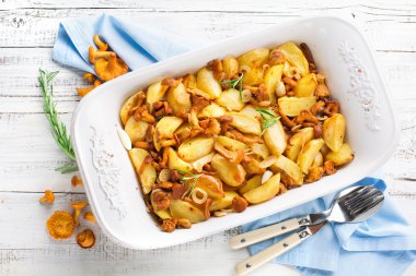 Fırında Mantarlı Patates