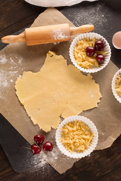 Ingrediënten voor taart bakken — Stockfoto