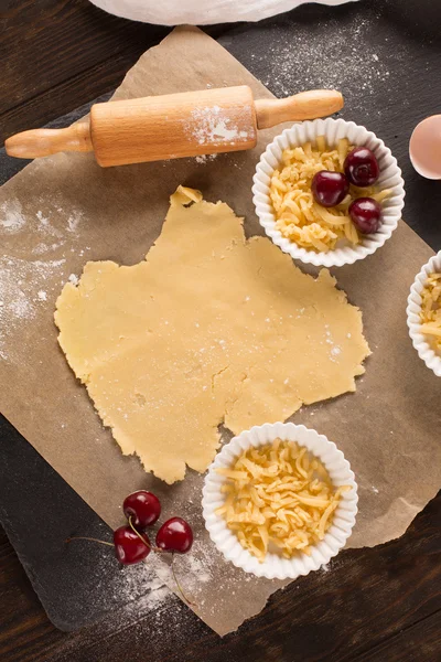 Ingredienser för att baka tårta — Stockfoto