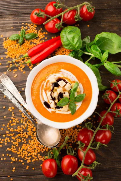 Pumpkin cream soup — Stock Photo, Image