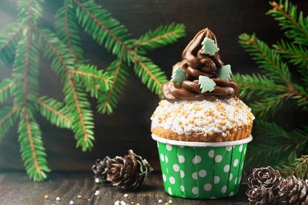 Noel vanilya Cupcake — Stok fotoğraf