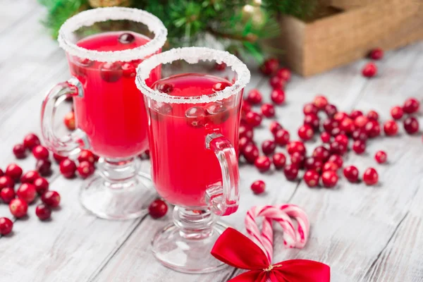Feestelijke Cranberry drankje — Stockfoto