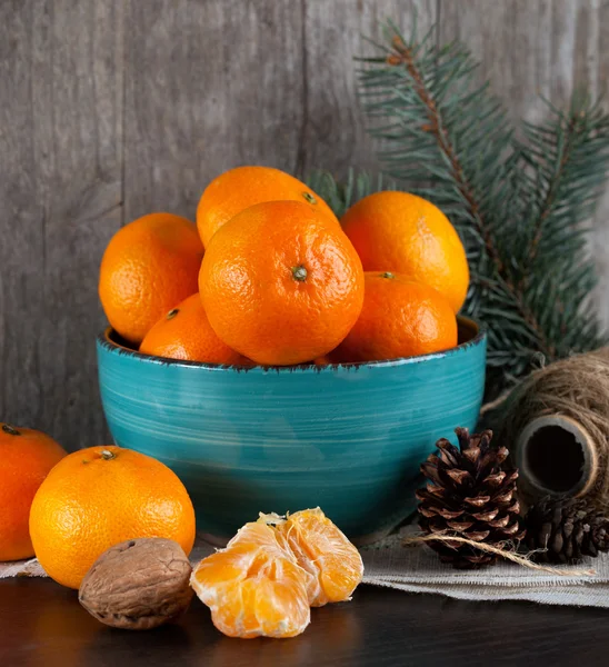 Tangerinas orgânicas frescas — Fotografia de Stock