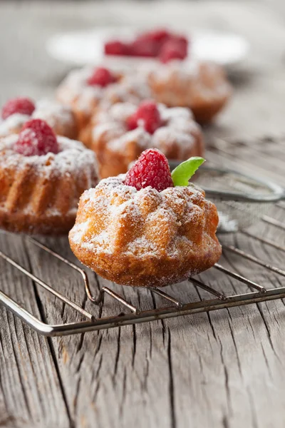 Házi készítésű málna Muffin — Stock Fotó