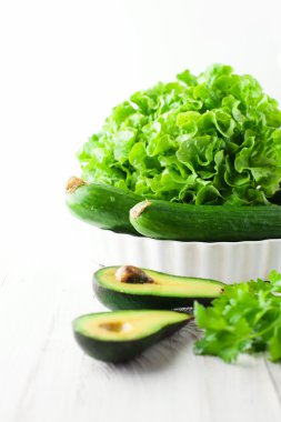 yeşil sebze karışımı