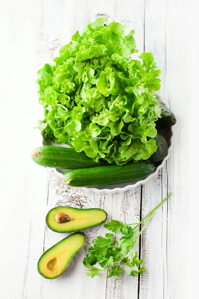 Mezcla de verduras verdes — Foto de Stock